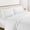 White, variant on Life Style 1200 Thread Count 100% Egyptain Cotton 4-Piece Deep Pocket Stripe Sheet Set (King, White)