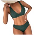 thumbnail image 3 of zanvin Womens High Waisted Bathing Suits Bikini Sets Two Piece Swimsuits,Army Green,XL, 3 of 6