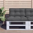 thumbnail image 1 of vidaXL Coussin de Palette Anthracite 80x40x12 cm Tissu, 1 of 5