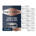 thumbnail image 1 of King C. Gillette Double-Edge Safety Razor Refill blades for better control, 10 count, 1 of 16