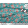 thumbnail image 3 of Soimoi Tissu en Coton Duck Feuilles et Imprimé Floral de Roses 1 Yard 42 Pouces de Large, 3 of 3