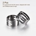 thumbnail image 3 of Uxcell 2Pcs Jump Ring Opening Tool Brass Circle Open and Close Tools for DIY Making Supplies Repair Black, 3 of 5