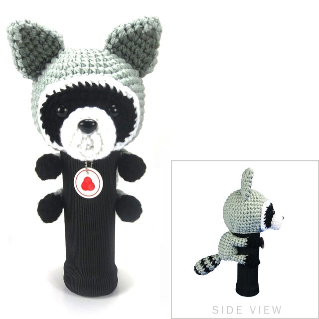 StitchHead Fil Cousu Main Conducteur Animal/couvre-Tête en Bois - Raccoon