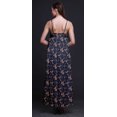 thumbnail image 3 of Bimba Rayon Floral Ladies Printed Backless Spaghetti Strap Long Maxi Evening Party Dress-XSmall, 3 of 5
