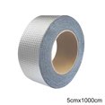 thumbnail image 1 of kurtrusly Ruban Adhésif d'Étanchéité Imperméable en Aluminium Bande de Caoutchouc Butyle pour Réparer les Fissures de Surface Toit Tuyau, 10mx5cm, 1 of 7