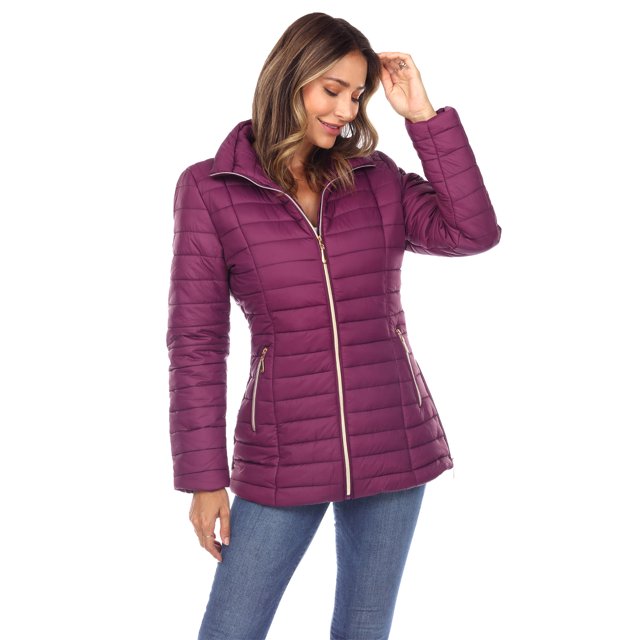 White Mark Manteau Matelassé pour Femme