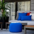 thumbnail image 2 of Gouchee Home Soleil Indoor/Outdoor Ottoman – Water-Repellent Blue Pouf with Polystyrene Bead Filling, Lightweight & Durable for Patio, Balcony, or Living Room, 2 of 6