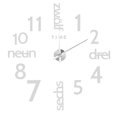 thumbnail image 1 of DIY Wall Clock Kit, Mirror Wall Clock Decor Large Frameless Wall Clock, Mirror  Sticker Clock For Living Room Bedroom Office Gift Silver, 1 of 8