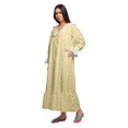 thumbnail image 2 of Moomaya Chemise de Nuit Maxi à Manches Longues Imprimée, Boutonnée, en Coton, Tenue de Sommeil, 2 of 5