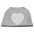 thumbnail image 1 of Chevron Coeur Sérigraphie Chien Chemise Gris XL (16), 1 of 1