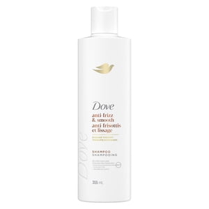Dove Shampooing Anti-Frizz & Soin bioprotéine lisse + Beurre de karité, 355 ml
