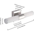 thumbnail image 2 of Luminaire de Salle de Bain pour Meuble-Lavabo, Lumières Miroir DEL, 2 of 5