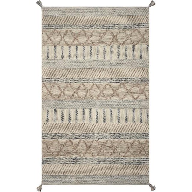 HomeRoots 350189 Tapis en Polyester Grège 6 x 9 Pi