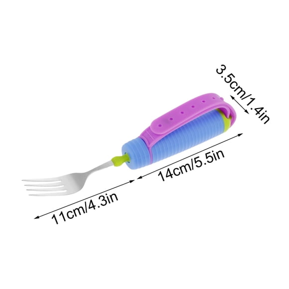 Btomtd Ustensiles Adaptatifs Ustensiles Pondérés pour Patients Arthrosiques à la Main Ustensiles pour Manger, Tel Qu'illustré