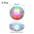 thumbnail image 2 of Unique Bargains Acrylic Flat Back Rhinestones 5 Pcs 2 Inch Round Artificial Gemstone Craft Bead Jewelry Making Colorful, 2 of 6