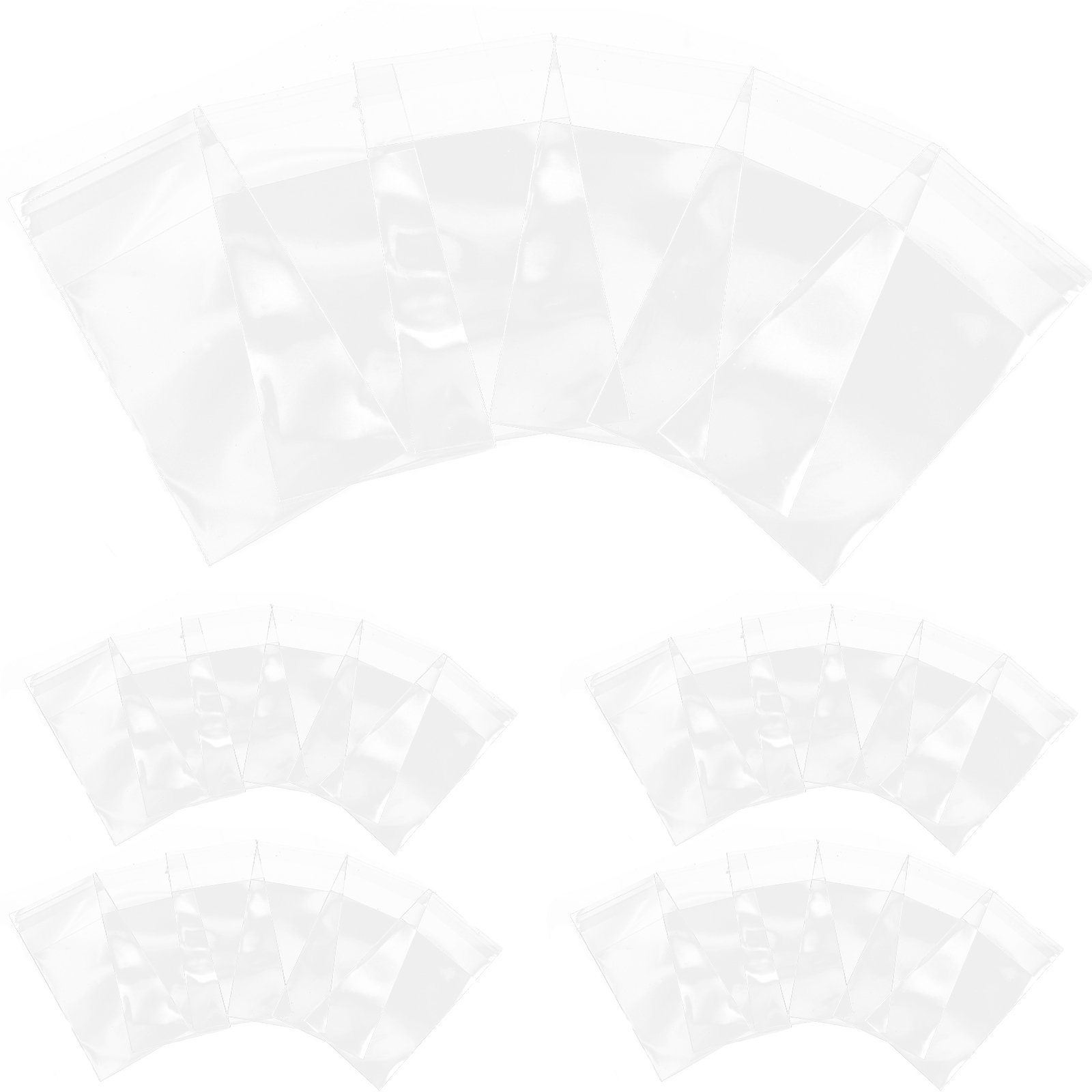 Milisten 100pcs Transparent Trading Cards Film Holographic Card Sleeves Card Protectors