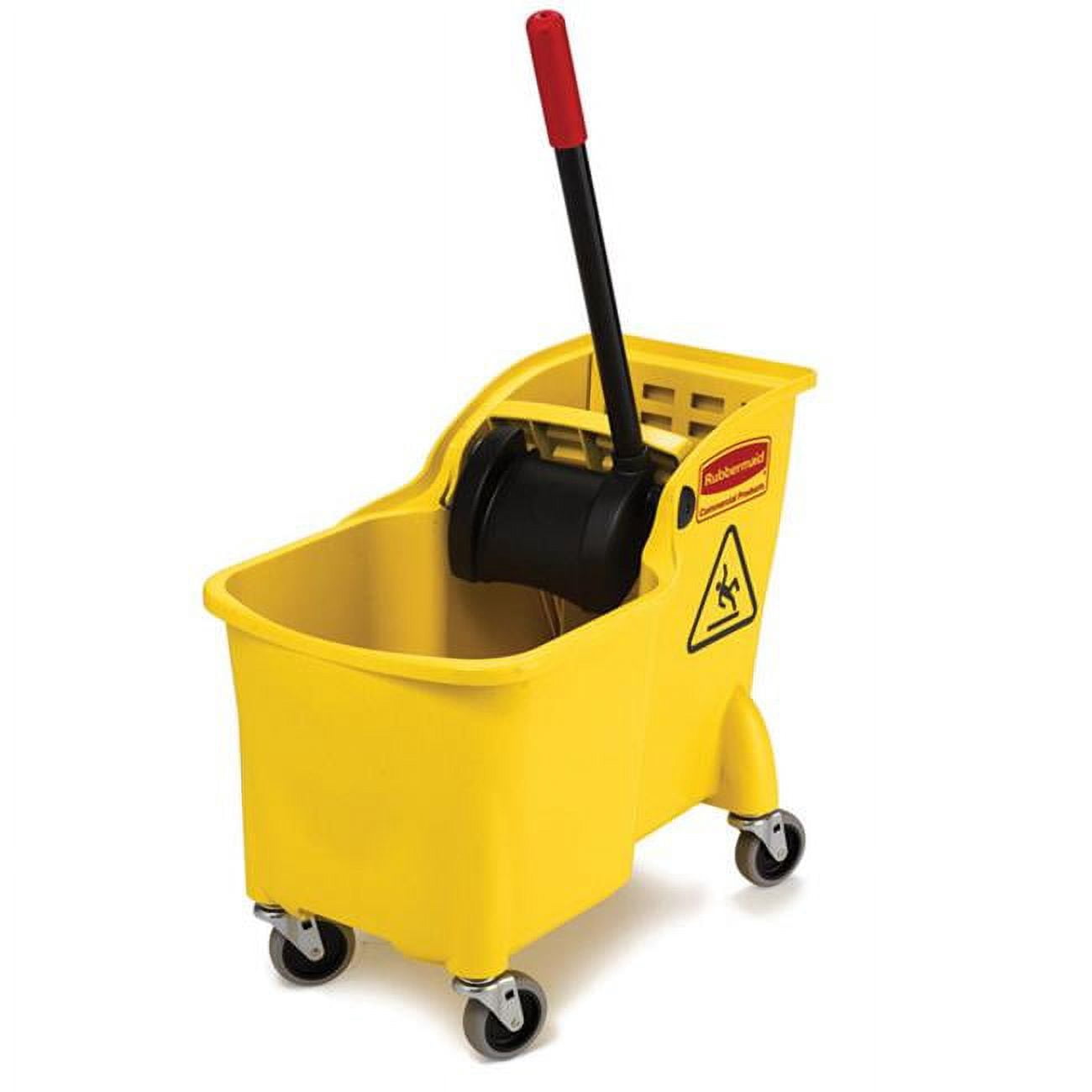 Rubbermaid  31 qt Wheeled Wringer Mop Bucket - Yellow