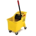 thumbnail image 1 of Rubbermaid  31 qt Wheeled Wringer Mop Bucket - Yellow, 1 of 1