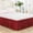 Red, variant on Mefallenssiah Bed Skirt Wrap Around Elastic Ruffles Resistant with Adjustable Elastic Belt
