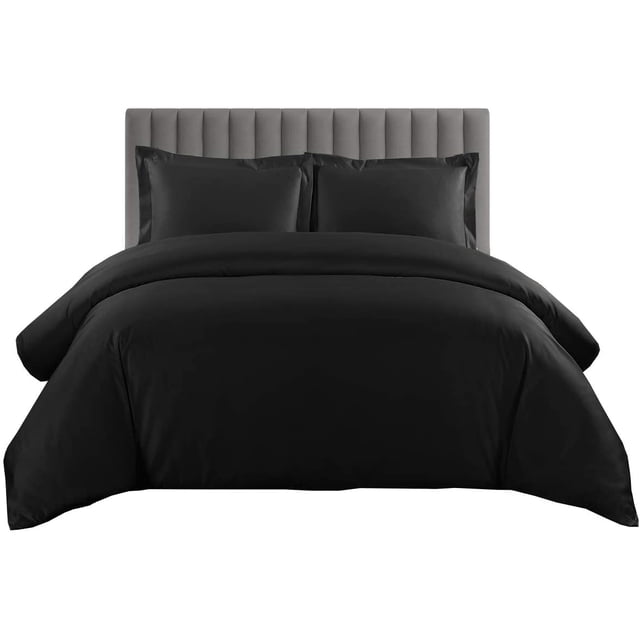 900 TC 100% Egyptian Cotton Duvet Cover Zipper Closur Ultra Soft Durable and Fade Resistant Solid Pattern