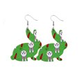 thumbnail image 1 of Creative Easter Leather Earrings Colorful Eggs Party Rabbit Happy Easter Day Decor Bunny Ester Parti Girls Gifts, Style 9, 1 of 3