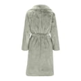 thumbnail image 4 of LOVZFMLL Jackets for Women's Button Pockets Bandage Solid Color Long Sleeve Loose Coat Medium Length Coat, 4 of 6
