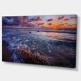 thumbnail image 2 of Cloudy Sky and Stormy Waves - Seashore Canvas Art Print, 2 of 4