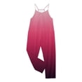 thumbnail image 4 of MIASHUI Combinaison pour Filles à Col en V Sans Manches, Décontractée, Pantalon Long, Rose Vif, 13-14 Ans, 4 of 5
