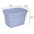 thumbnail image 3 of Sterilite 38 Liter Tote - Blue, 3 of 3