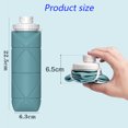 thumbnail image 2 of Collapsible Water Bottles Leakproof Valve Reusable BPA Free Silicone Foldable Water Bottle, 2 of 6