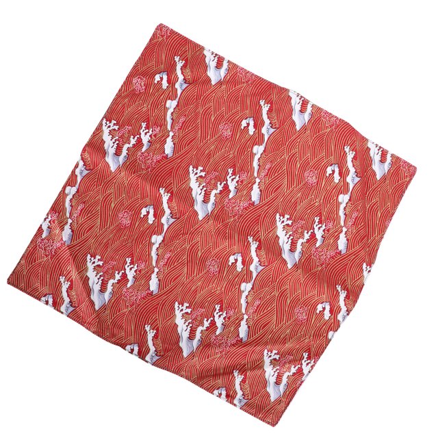 Housse de Lit pour Chat, Tissu Oxford Résistant à la Saleté Confortable pour Animal de Compagnie Vague Rouge