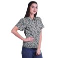 thumbnail image 3 of Moomaya Chemise à Manches Mi-Longues Imprimée pour Femmes, Col Boutonné, Haut Décontracté, 3 of 5