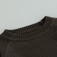 thumbnail image 4 of Baby Girl Boy Knit Pullover Sweater Fall Winter Warm Sweatshirt Tops with Pocket, 4 of 6