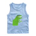 thumbnail image 1 of RXIRUCGD 2025 Vêtements d'Été pour Enfants Chemise de Base à Col Rond Sans Manches pour Garçons, 1 of 2