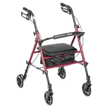 Déambulateur à roulettes de 15,24 cm (6 po) et à hauteur réglable de Drive Medical