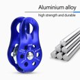 thumbnail image 4 of Aluminium Alloy Climbing Pulley Block, Heavy Duty, With 1000kg Pull Strength, Suitable for 8-12mm Rope, for Climbing, Hauling, Transporting, 4 of 7