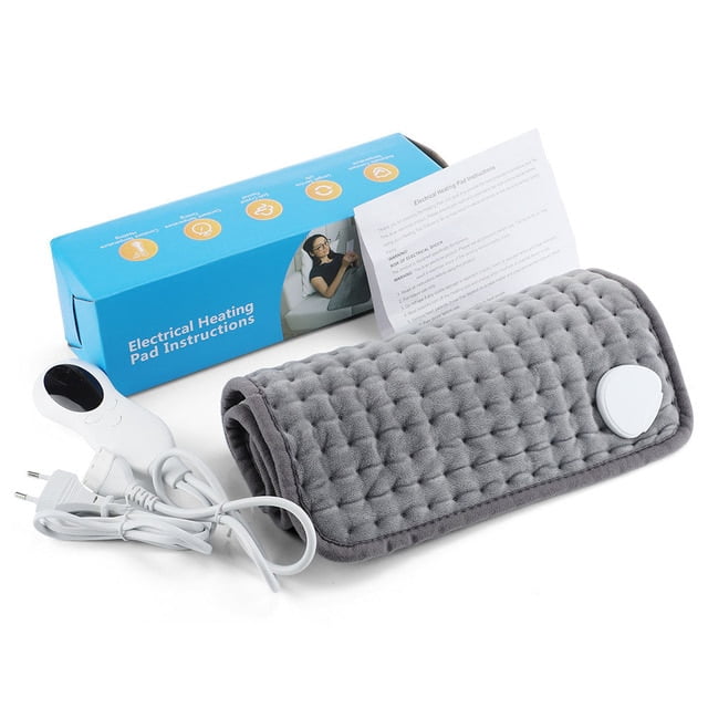 Electric Heating Pad 110V-240V for Abdomen Waist Back Pain Relief Washable 10-Gears Heated Physiotherapy Electric Blanket 12*24”