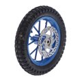 thumbnail image 1 of Rubber Tyre, Durable Front Wheel  For 47cc 49cc 2 Stroke Mini Dirt Bike Blue, 1 of 8
