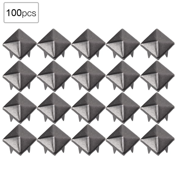 Rivet Bag Accessories Rivet For Leather 100 PCS 9MM Brass Copper Square Rivets Apparel Shoes Bag Accessories For Leather Decoration