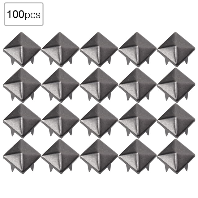 Rivet Bag Accessories Rivet For Leather 100 PCS 9MM Brass Copper Square Rivets Apparel Shoes Bag Accessories For Leather Decoration