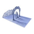 thumbnail image 1 of Wedding Vertical Invitation Violet C Paper (A Violet Wedding Stand Invitation), 1 of 8