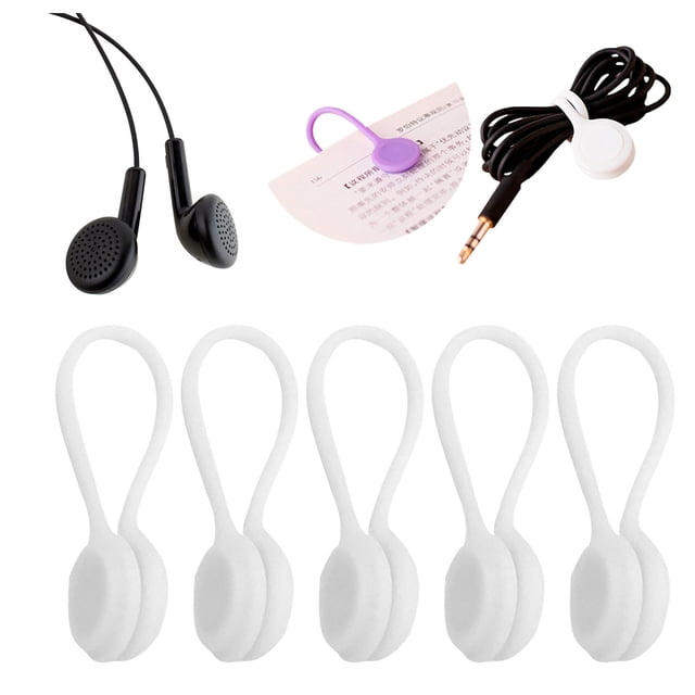 Yhmxh Gifts for Women & Men,Home Essentials Multi Color Ties - Cable Management 5pcs Cable Clips