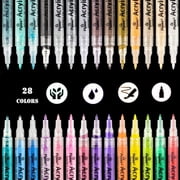LSLJS Acrylic Marker Pens Permanent Marker Multi-Coloured 0.7mm 3Ml, Kids Crayons