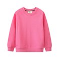 thumbnail image 1 of QUDDERR Chandails en Molleton pour Enfants Garçons Filles Couleurs Unies Col Rond Pull Unisexe Manches Longues Printemps Automne Taille 2-7T, 1 of 8