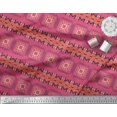thumbnail image 2 of Soimoi Velvet Fabric Geometric African Print Fabric by Yard 58 Inch Wide, 2 of 3