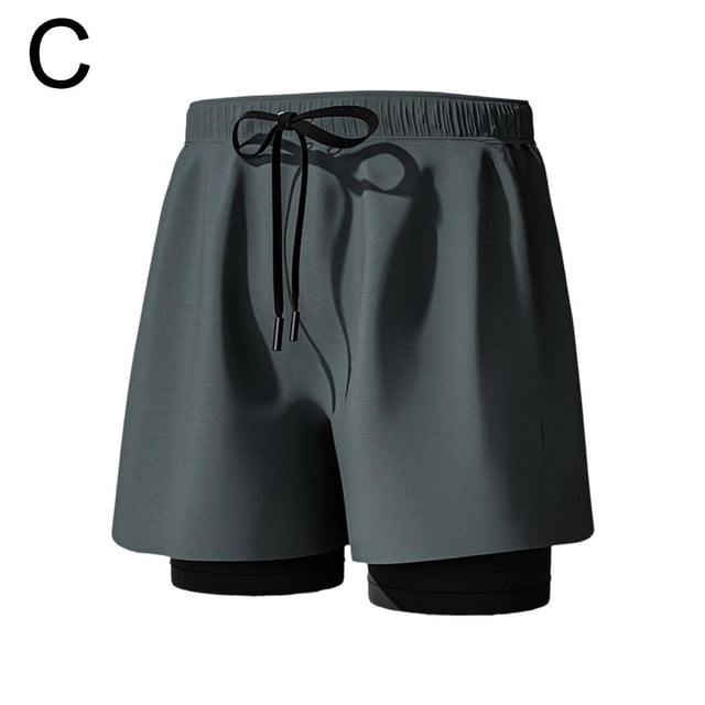 Maillot de Bain avec Doublure de Compression Extensible pour Hommes Séchage Rapide 2