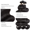 thumbnail image 4 of Ustar Abordable Lots de Cheveux Remy 100 % 1B Off Vague Corporelle Noire 8 Pouces à 26 Pouces, 4 of 4