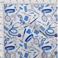 thumbnail image 4 of oneOone Cotton Flex Medium Blue Fabric Tool Fabric For Sewing Printed Craft Fabric By The Yard 40 Inch Wide, 4 of 4