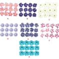 thumbnail image 3 of Pressed Flowers Home Arts Décoratifs Signets Autocollants Sûrs Colorés Multiples Simulation Décor Cadeaux Parfaits Fournitures de Fête Blanc, 3 of 6