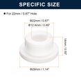 thumbnail image 3 of Unique Bargains 6 Pcs White Plug Holes, T22 Rubber Button Plug for 21mm/0.83' Hole, 3 of 6